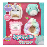 Squishville Mini Squishmallow + 2 Acessórios Sunny - 3435