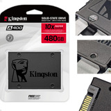 Ssd 480gb Kingston Disco Sólido Interno 10x Velocidade - Solid State Drive 10x Faster - Kingston A400 Sa400s37/480g