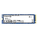 Ssd Kingston Nv3 De 4 Tb Pcie 4.0 Nvme M.2 2280 Nand 3d Blue