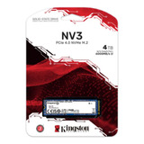 Ssd Kingston Nv3 M.2 Nvme De 4tb Interface: Pcie 4.0 X4