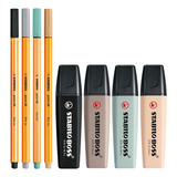 Stabilo Boss Nature Colors Marca Texto + Caneta Mod 2 5.8184