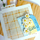 Stencil Listras Xadrez Dn11