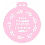 Stencil Redondo Para Bolos - Natalinos - Ref. 3018