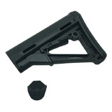 Stock Crt Coronha Fuzil Ar15 T4 Taurus Airsoft - Preto