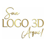 Sua Logo Em Mdf 70cm 3d Personalizada - Aplique De Parede