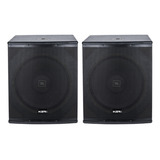 Sub Ativo + Passivo 12 Polegadas Ksr Pro 600w Rms Woofer Jbl