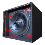 Subwoofer Bomber One 200wrms + Caixa Mdf Dutada 12 Pol
