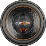 Subwoofer Bomber Outdoor 12 Pol 500w Rms 4 Ohms Cor Preto