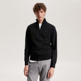 Suéter Tommy Hilfiger 1985 Ziper Through Preto