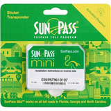 Sunpass Mini Sticker Pedágio Pré-pago Flórida 