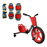 Super Bike 360° Vermelha Com Kit De Proteção Hot Wheels M