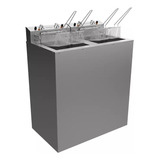 Super Fritador Duplo Agua E Óleo Elétrico 23 Litros 220v Cor Inox Frequência 50/60 Hz