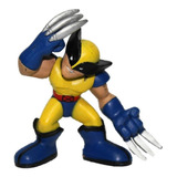 Super Hero Squad Wolverine X-men Uniforme Amarelo E Azul