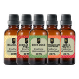 Super Kit 5 Essências A Base Água Hidrossolúvel 30ml Difusor
