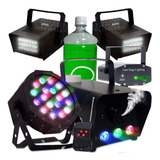 Super Kit Festa Iluminação Dj Balada Jogo De Luz Strobo Rg 220v