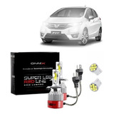 Super Led Honda Fit H4 Farol Alto Baixo 8000lumens