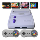 Super Nintendo Console Clássico + 2 Controles+ Cartucho