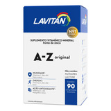 Suplemento Em Comprimidos Lavitan A-z Original Suplemento Vitamínico-mineral Minerais/vitaminas Suplemento Vitamínico-mineral Em Caixa De 56.7g 90 Un