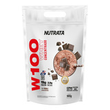 Suplemento Em Pó Nutrata W100 Whey Whey Protein W100 900g - Sabores - Nutrata Whey Protein Whey Protein W100 900g - Sabores - Nutrata Sabor Double Chocolate Em Recarga De 900g
