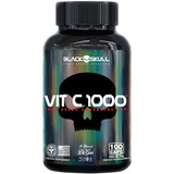 Suplemento Em Tabletes Black Skull Vit C 1000 Minerais/vitaminas Em Pote De 115g Un