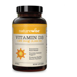 Suplemento Naturewise De Vitamina D3 5000 Iu, Fornecimento D