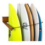 Suporte 5 Pranchas De Surf Vertical C/ Proteção Rabeta