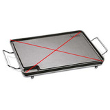 Suporte Aço Cromado P/ Chapa Petisco 28x23cm Panela Mineira
