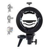 Suporte Adaptador Bowens Para Speedlight Cabeça Redonda