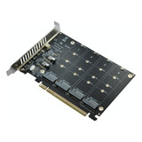 Suporte Adaptador Ssd M2 Nvme Para Pci-e 4.0 X16 4 Slots