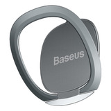 Suporte Anel De Dedo Metal Adesivo Para Celular Baseus Prata
