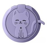 Suporte Anelar Celular Magnético Gato Metal Antí Queda Anel