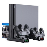 Suporte Base Vertical Cooler Carregador Ps4 Pro Slim Fat Nf
