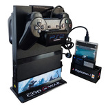 Suporte Base Vertical Playstation 2 Slim Ps2, Controle, Hd