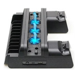 Suporte Base Vertical Ps4, Cooler, Carregador, Suporte Jogos