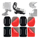 Suporte Capacete Moto Adesivo Gopro Xtrax Eken Go Pro Xiaomi
