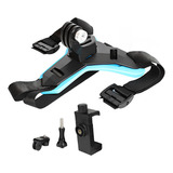 Suporte Capacete Moto Câmera Celular Galaxy Gopro Ios Queixo