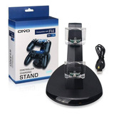Suporte Carregador Duplo Para Controle Manete Ps4 Dualshock