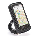 Suporte Celular Smartphone Gps Moto Retrovisor 6,3 Polegadas Cor Preto Case Suporte