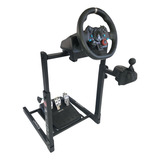 Suporte Cockpit Para Volante Logitech Com Suporte De Cambio.