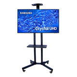 Suporte De Chão Para Tv Piso Com Rodinhas Pedestal