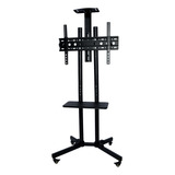 Suporte De Chão Para Tv Piso Com Rodinhas Pedestal