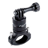 Suporte De Guidão Em Alumínio 360° Para Gopro E Similares Cor Preto