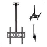 Suporte De Tv Para Teto Preto 26 A 70 Polegadas Gira 360° Multivisão Altura Ajustável 56 A 86 Cm