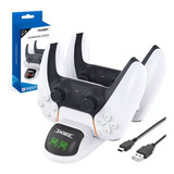Suporte Dock Duplo Carregador Compatível Com Manete Ps5