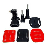 Suporte Frontal Curvo De Capacete Gopro Hero Com Adesivos 3m