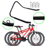 Suporte Gancho Parede Horizontal Mountain Bike Para 2 Bikes Cor Preto