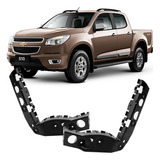 Suporte Guia Parachoque S10 2012 13 17 15 A 17 Dianteiro Par