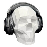 Suporte Headset Gamer Headphone Fone De Ouvido Parede Skull
