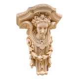 Suporte Imagem Parede Peanha Resina Marfim Pedestal 48cm