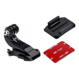Suporte J + Base Curva Fivela Base De Montagem Gopro Sjcam